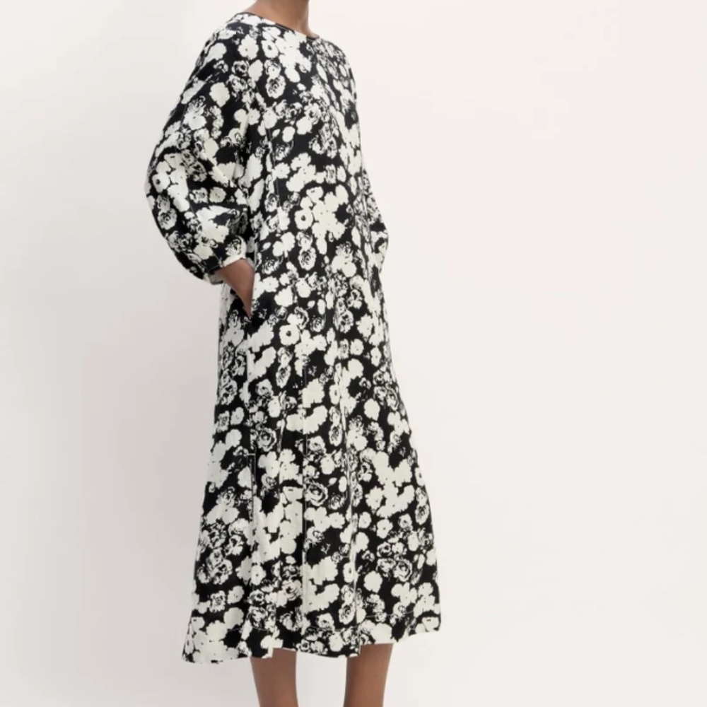 Everlane Linen A-Line Midi Dress